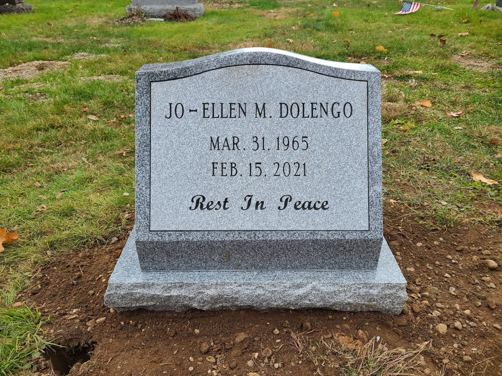 Granite Memorial Monument hand-carved by NJ Memorial Monuments in NJ — image 2